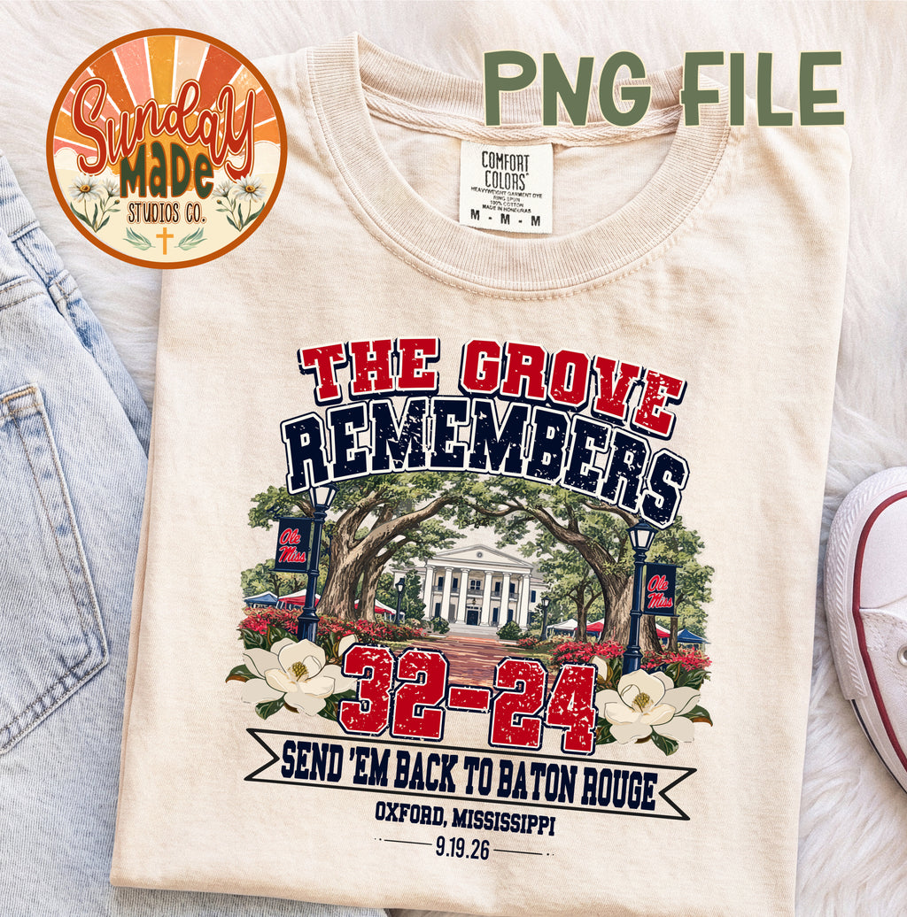 The Grove Remembers | DIGITAL PNG DOWNLOAD