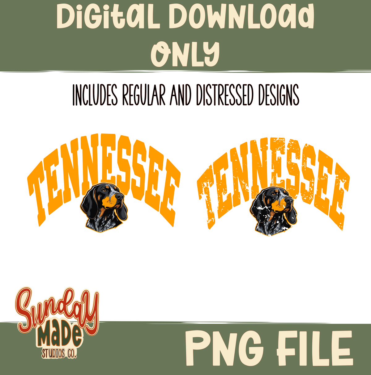 Tennessee Orange and White Game Day | DIGITAL PNG DOWNLOAD