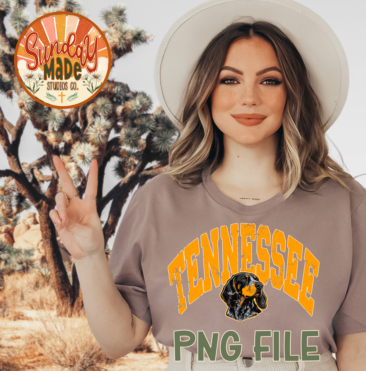 Tennessee Orange and White Game Day | DIGITAL PNG DOWNLOAD